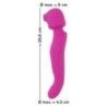 Vibratore wand vaginale 3 in 1 fucsia Vibratore wand vaginale 3 in 1 fucsia