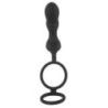 Vibratore prostata con anello fallico doppio Vibratore prostata con anello fallico doppio