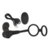 Vibratore prostata con anello fallico doppio Vibratore prostata con anello fallico doppio