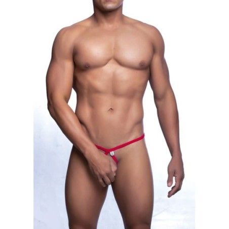 Tanga uomo sexy aperto rosso MOB Malebasics