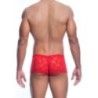 Boxer uomo pizzo rosso MOB di Malebasics