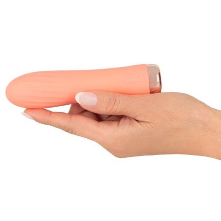 Mini Vibratore vaginale scanalato pesca