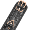 Manette con catena in pelle vegana nere Manette con catena in pelle vegana nere