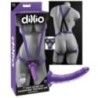 Imbragatura strapon con dildo viola 19 cm Imbragatura strapon con dildo viola 19 cm