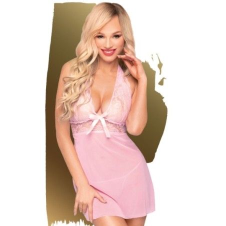 Babydoll e perizoma sexy rosa Penthouse