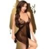 Babydoll e perizoma sexy nero Penthouse