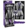 Imbragatura strapon con dildo viola 16,5 cm Imbragatura strapon con dildo viola 16,5 cm