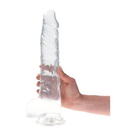 Dildo realistico XL 32,5 cm trasparente