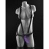 Imbragatura strapon con dildo viola 16,5 cm Imbragatura strapon con dildo viola 16,5 cm