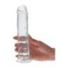 Dildo realistico Earth trasparente 20 cm