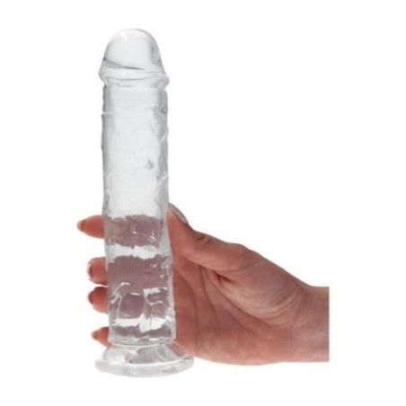 Dildo realistico Earth trasparente 20 cm