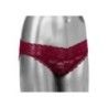 Slip vibrante pizzo telecomando bordeaux Slip vibrante pizzo telecomando bordeaux