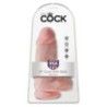 Dildo XL ventosa paffuto pelle chiara 24,5 cm Dildo XL ventosa paffuto pelle chiara 24,5 cm