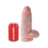 Dildo XL ventosa paffuto pelle chiara 24,5 cm Dildo XL ventosa paffuto pelle chiara 24,5 cm