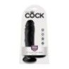 Fallo realistico nero con testicoli 21,5 cm Fallo realistico nero con testicoli 21,5 cm