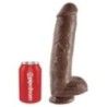 Dildo XL realistico brown ventosa 28 cm