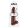 Dildo maxi realistico 31 cm testicoli brown Dildo maxi realistico 31 cm testicoli brown