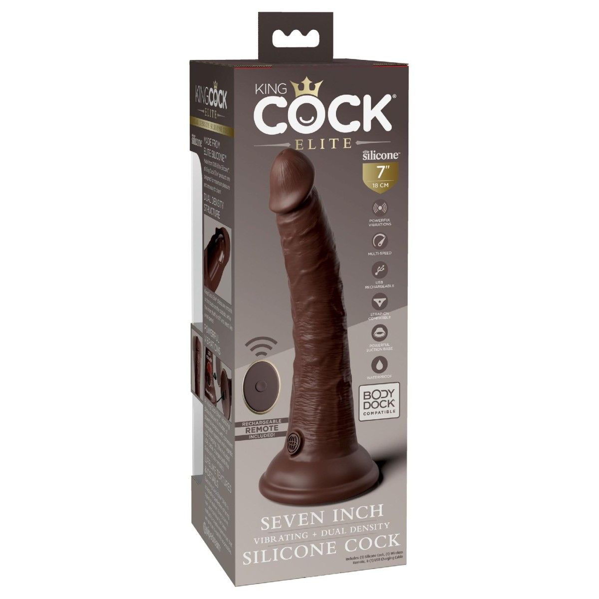 Vibratore 7 Inch 2Density Vibe Cock