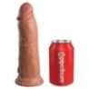Dildo vibrante Dual Density 20 cm mulatto
