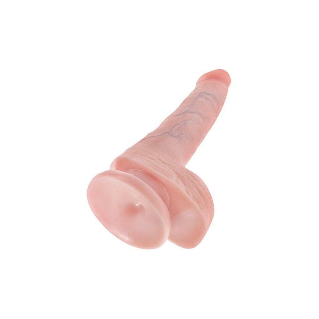 Dildo con ventosa fallo realistico vaginale king cock 6 testicoli