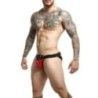 Jockstrap sexy con borchie di Dngeon rosso Jockstrap sexy con borchie di Dngeon rosso