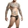 Jockstrap verde mimetico con borchie Dngeon
