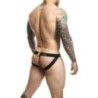 Jockstrap verde mimetico con borchie Dngeon