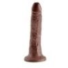 Fallo realistico ventosa Cock brown 19,5 cm