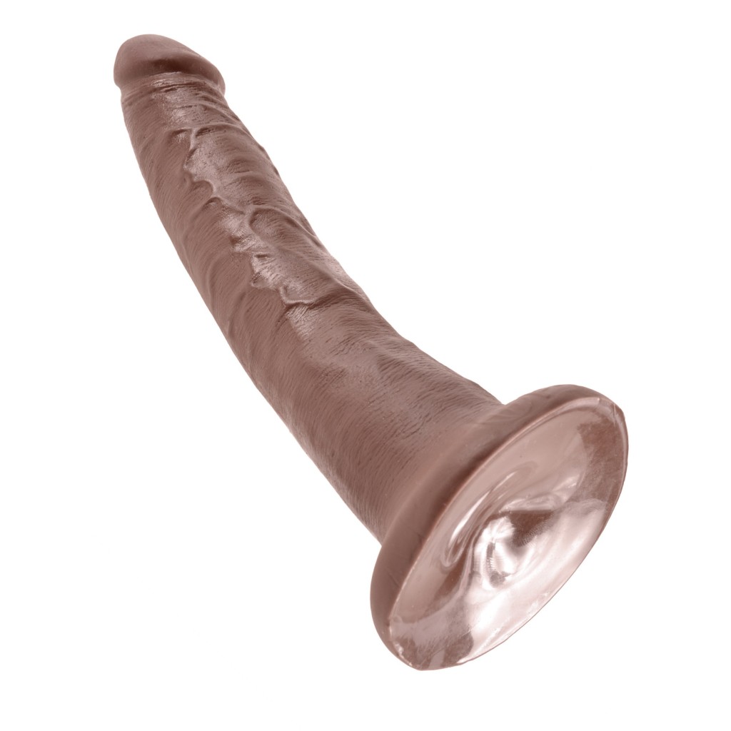 Fallo Realistico dildo king Cock Vaginale anale con ventosa 7 brown