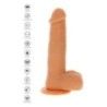 Dildo vibrante perle rotanti 21 cm Dildo vibrante perle rotanti 21 cm