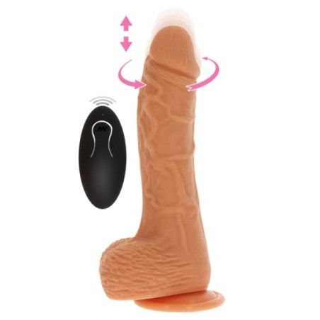 Dildo Vibrante Up&Down e rotante 20 cm