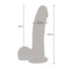 Dildo vibrante a spinta Up&Down 19,5 cm Dildo vibrante a spinta Up&Down 19,5 cm