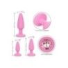 Plug Anale Crystal Booty Kit rosa Plug Anale Crystal Booty Kit rosa