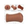 Masturbatore uomo Pussy 18,5 cm pelle scura Masturbatore uomo Pussy 18,5 cm pelle scura