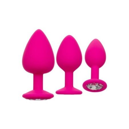 Plug anale 3 pz Cheeky Gem rosa