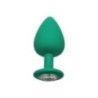 Plug anale 3 pz Cheeky Gem verde Plug anale 3 pz Cheeky Gem verde