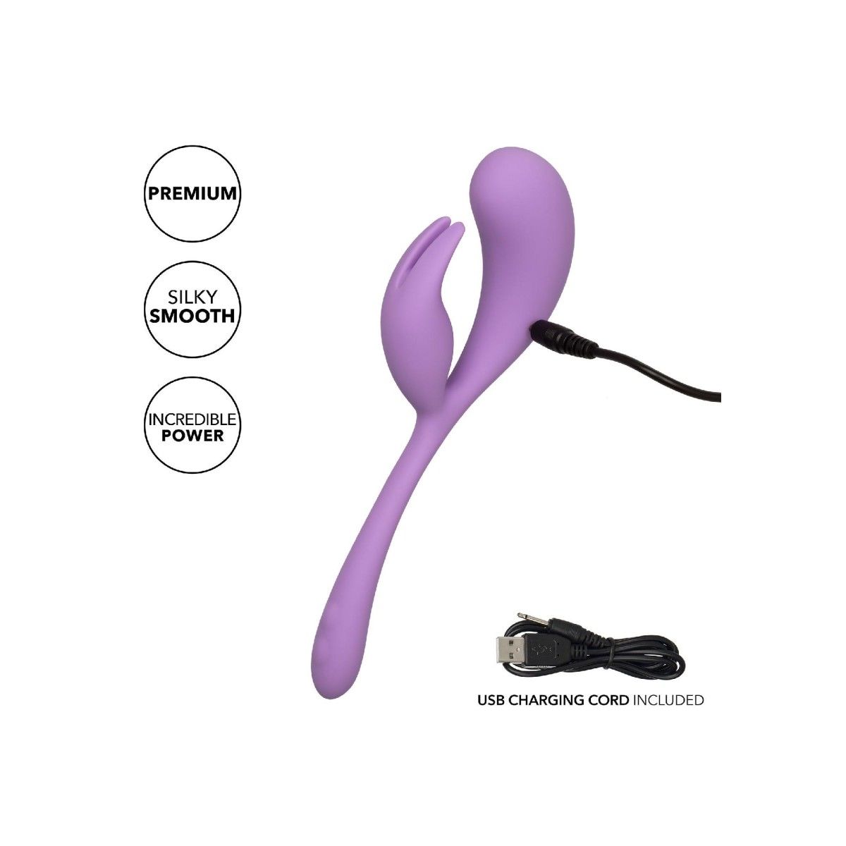 Vibratore rabbit Liquid Silicone Dual Flicker