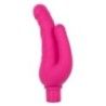 Vibratore doppio fucsia ricaricabile Vibratore doppio fucsia ricaricabile