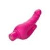 Vibratore doppio fucsia ricaricabile Vibratore doppio fucsia ricaricabile