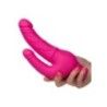 Vibratore doppio fucsia ricaricabile Vibratore doppio fucsia ricaricabile