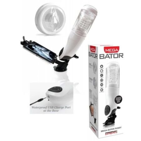 Masturbatore automatico Mega-Bator bianco
