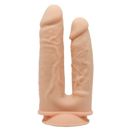Vibratore doppio dildo Silexpan pelle chiara