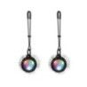 Pinze capezzoli con Luci LED Tonde nere