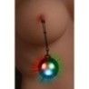Pinze capezzoli con Luci LED Tonde nere Pinze capezzoli con Luci LED Tonde nere