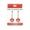 Pinze capezzoli con Luci LED Cuore rosse Pinze capezzoli con Luci LED Cuore rosse