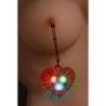 Pinze capezzoli con Luci LED Cuore rosse Pinze capezzoli con Luci LED Cuore rosse
