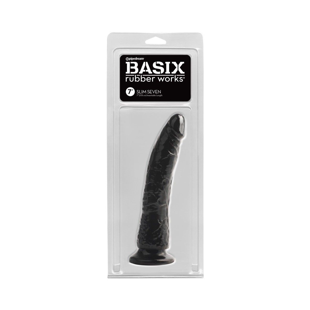 Dildo con ventosa Slim 18cm nero