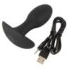 Plug butt anale con vibrazione nero Plug butt anale con vibrazione nero