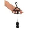 Anello per pene e testicoli con plug anale Anello per pene e testicoli con plug anale