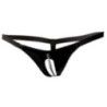 Perizoma sexy nero lucido aperto davanti Perizoma sexy nero lucido aperto davanti
